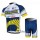 Vacansoleil-DCM Fietsshirt Korte mouwKorte fietsbroeken met zeem Kits wit blauw geel 4160