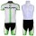2013 KUOTA Fietspakken Fietsshirt Korte+Korte koersbroeken Bib wit groen 646
