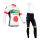Europcar 2014 Fietskleding Fietsshirt Lange Mouwen+lange fietsbroeken Bib Zwart Wit Rood Groen 1222