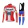 2015 Tinkoff Saxo Bank Rouge Fietskleding Fietsshirt lange mouw+Lange fietsbroeken Bib 1983