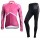 2014 Castelli Dames Fietskleding Fietsshirt lange mouw+Lange fietsbroeken 3492