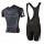 2015 Cube zwart Fietskleding Fietsshirt Korte+Korte Fietsbroeken Bib 2447