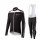 2015 Cube zwart wit Fietskleding Fietsshirt lange mouw+Lange fietsbroeken Bib wit 2454