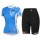 2015 SIDI Dames Blauw Fietskleding Fisshirt Korte+Korte Fietsbroeken 3546