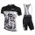 NALINI PRO Camouflage Fietskleding Fietsshirt Korte+Korte Fietsbroeken Bib zwart wit 20160976