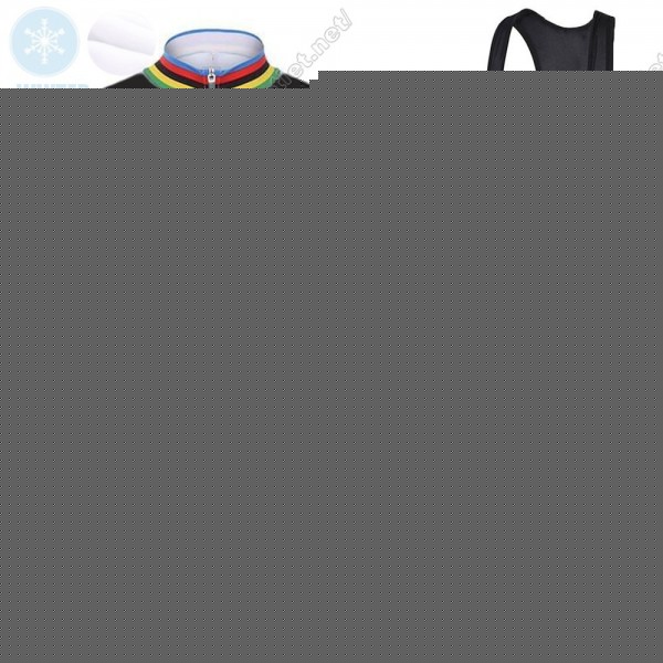 Winter 2021 Alpecin Fenix World Champion zwart Fietskleding Fietsshirt Lange Mouw+Lange Fietsbroek Bib 97