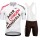 Team Ag2r White Fietskleding Fietsshirt Korte Mouw+Korte Fietsbroeken Bib 202267