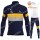 Winter Novo Nordisk 2022 Pro Team Fietskleding Fietsshirt Lange Mouw+Lange Fietsbroek Bib 202201149