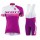 2015 Scott wit-Violet Dames Fietskleding Set Fietsshirt Korte Mouwen+Fietsbroek Bib Korte 3515