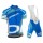 2015 Orbea blauw groen Fietskleding Set Fietsshirt Korte Mouwen+Fietsbroek Bib Korte 2196