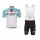 Bianchi 2014 Fietspakken Fietsshirt Korte+Korte koersbroeken Bib wit Blue 828