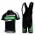 Cannondale Pro Team Fietsshirt Korte mouw Korte fietsbroeken Bib met zeem Kits groen zwart 62