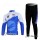 Giant Ride Life Fietspakken Fietsshirt lange mouw+lange fietsbroeken blauw wit 190
