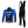 Giant Sram Pro Team Fietskleding Fietsshirt Lange Mouwen+lange fietsbroeken Bib zeem zwart blauw 183