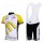 McDonald Legea Pro Team Fietspakken Fietsshirt Korte+Korte koersbroeken Bib wit geel 348