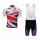 Sky British Fietspakken Fietsshirt Korte+Korte koersbroeken Bib 1327