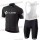 2018 Cube zwart Fietskleding Set wielershirt korte mouwen+koersbroek kort Bib 33nl10044