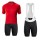 2020 BONTRAGER Circuit Fietskleding Wielershirt Korte Mouw+Korte Fietsbroeken Bib Rood XSXWF XSXWF