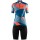 Dames CRAFT Hale Graphic Wielerkleding Wielershirt Korte Mouw+Korte Fietsbroeken Blauw Orange CFWEV CFWEV