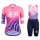 Dames EF Education First Fietskleding Wielershirt Korte Mouw+Korte Fietsbroeken Bib 2020 CJA91 CJA91