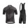 GORE WEAR GORE C3 Combat Fietskleding Wielershirt Korte Mouw+Korte Fietsbroeken Bib Gris Zwart 6T6RF 6T6RF