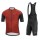 GORE WEAR GORE C3 Combat Fietskleding Wielershirt Korte Mouw+Korte Fietsbroeken Bib Zwart Rood JHXNW JHXNW