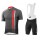 2020 LOFFLER Hotbond Fietskleding Wielershirt Korte Mouw+Korte Fietsbroeken Bib Gris Rood RN9UF RN9UF