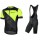 NALINI Vittoria 20 Fietskleding Wielershirt Korte Mouw+Korte Fietsbroeken Bib Zwart Geel 5DSQ5 5DSQ5