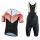 NALINI Atlanta 1996 Fietskleding Wielershirt Korte Mouw+Korte Fietsbroeken Bib Wit Zwart Rood 4R259 4R259