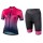 Dames NALINI Turin 2006 Wielerkleding Wielershirt Korte Mouw+Korte Fietsbroeken Fuchsia 86GHS 86GHS