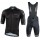 NALINI Sydney 2000 Fietskleding Wielershirt Korte Mouw+Korte Fietsbroeken Bib Zwart Wit IKB4W IKB4W