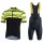 NALINI Chamonix 1924 Fietskleding Wielershirt Korte Mouw+Korte Fietsbroeken Bib Neon Geel Zwart ZVPPP ZVPPP