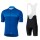 2020 SHIMANO Escape Fietskleding Wielershirt Korte Mouw+Korte Fietsbroeken Bib Blauw LQ592 LQ592