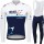 2021 Israel Start Up Nation Pro Team Fietskleding Fietsshirt Lange Mouw+Lange Fietsbroek Bib 832