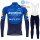 2021 Winter Fleece Deceuninck quick step Pro Team Fietskleding Fietsshirt Lange Mouw+Lange Fietsbroek Bib 1016
