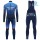 2019 De rosa Profteams blauw Thermo Wielerkleding Set Wielershirts lange mouw+fietsbroek lang met ZCYY303