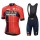 2019 Merida Bahrain rood Fietskleding Set Fietsshirt Korte Mouw+Korte fietsbroeken VHWC176