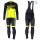 2019 Scott-RC-Profteams zwart-geel Thermo Wielerkleding Set Wielershirts lange mouw+fietsbroek lang met PTDY789