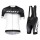 2019 Scott RC zwart-wit Fietskleding Set Fietsshirt Korte Mouw+Korte fietsbroeken YFAU525