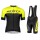 2019 Scott RC geel-zwart Fietskleding Set Fietsshirt Korte Mouw+Korte fietsbroeken ZORN795