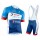 2019 Total Direct Energie Fietskleding Set Fietsshirt Korte Mouw+Korte fietsbroeken PAWA228