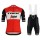 2019 Trek-Segafredo Fabrik Profteams rood Fietskleding Set Fietsshirt Korte Mouw+Korte fietsbroeken JXWN481