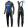 2017 Pro Team Giant zwart-blauw Winter Set Wielerkleding Wielershirt lange mouw+Lange fietsbroeken Bib 2480