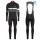2017 Rapha Brevet zwart-wit Winter Set Wielerkleding Wielershirt lange mouw+Lange fietsbroeken Bib 2548