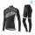 2017 Liv Accelerate Dames zwart-wit Winter Set Wielerkleding Wielershirt lange mouw+Lange fietsbroeken Bib 2494