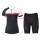 2017 Vaude II Dames Wit-Rood-Zwart Wielerkleding Wielershirt Korte Mouw+Korte Fietsbroeken 20176975