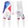 2016 Team FDJ wit Set Wielerkleding Wielershirt lange mouw+Lange fietsbroeken Bib 213590