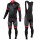 2016 Bianchi Milano Sorisole zwart-rood Set Wielerkleding Wielershirt lange mouw+Lange fietsbroeken Bib 213531