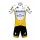 2020 DECEUNINCK QUICK-STEP TdF Fietskleding Wielershirt Korte Mouw+Korte Fietsbroeken Bib Geel Q6CEC