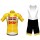 Lotto Soudal 2020 TdF Fietskleding Wielershirt Korte Mouw+Korte Fietsbroeken Bib Geel 2T9X7